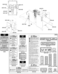 Decals Group - Circuit Protection Diagram and Parts List for 076138-00  Briggs and Stratton Generator